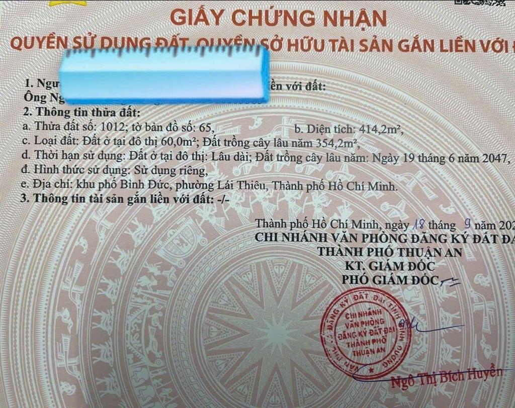 Nhà bình nhâm 414m2, rộng rãi, có sân vườn, phù hợp mọi nhu cầu, giá còn thương lượng mạnh