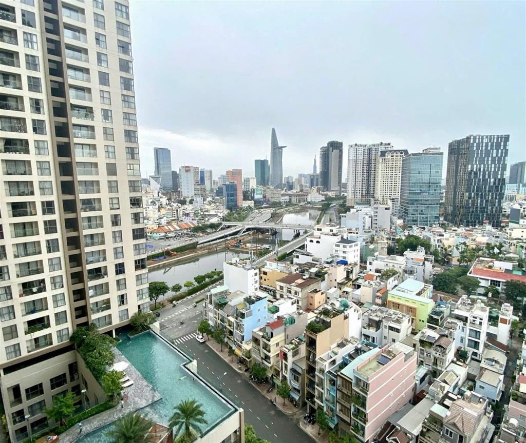 Cho thuê căn hộ masteri millennium  98m 3pn2wc  giá 32tr/tháng  view bitexco