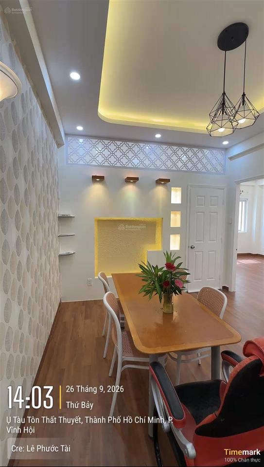 Bán chung cư khánh hội 1  55m2 2pn2wc  giá 4,2 tỷ (đã có sổ)