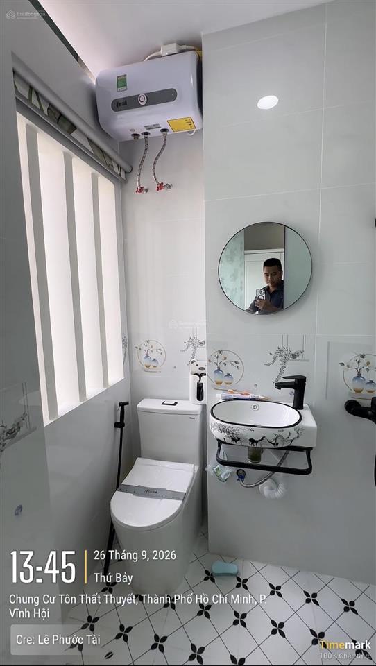 Bán chung cư tôn thất thuyết  46m2 2pn2wc  có nội thất  giá 3,75 tỷ (đã có sổ)
