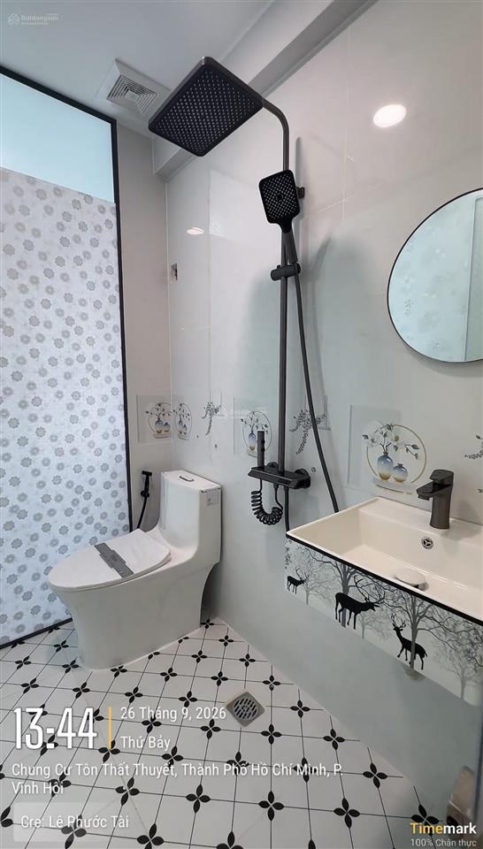Bán chung cư tôn thất thuyết  46m2 2pn2wc  có nội thất  giá 3,75 tỷ (đã có sổ)