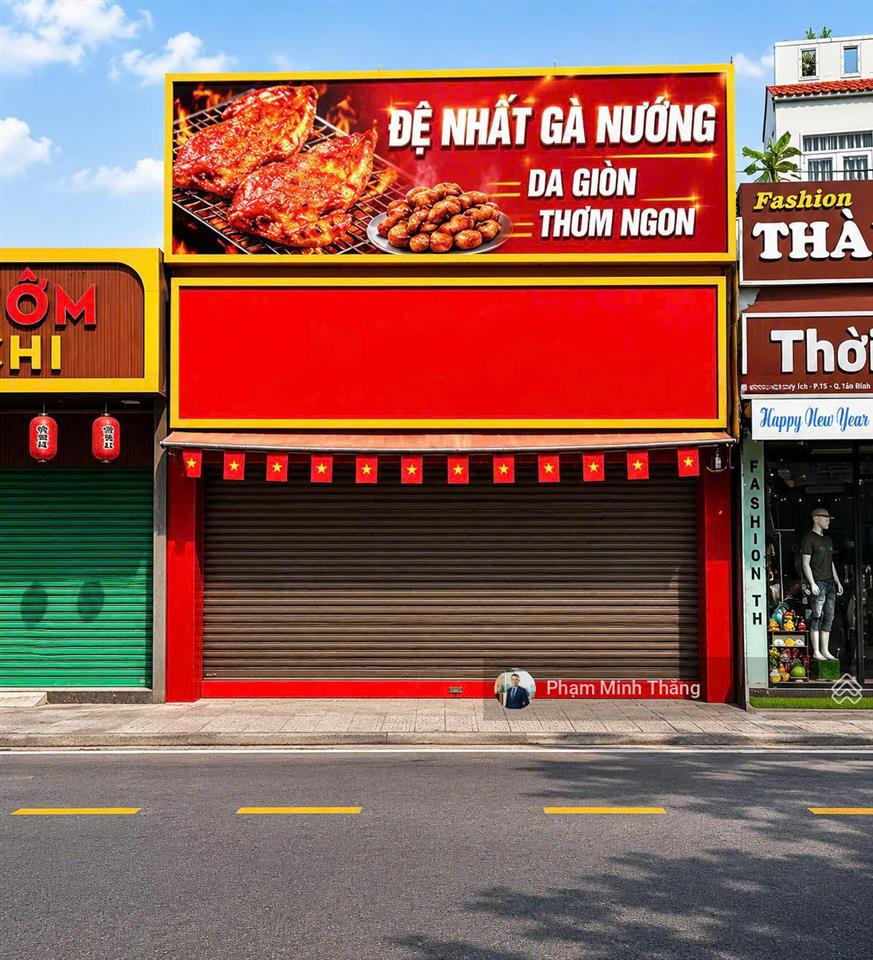 Cho thuê nhà mặt tiền phan huy ích, tân bình  ngang 6m. kinh doanh đỉnh