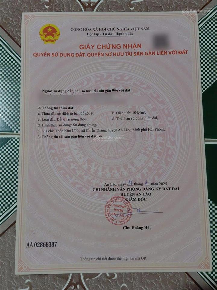 Bán đất tại xã chiến thắng, 1,2 tỷ, 104m2, giá siêu hời, uy tín
