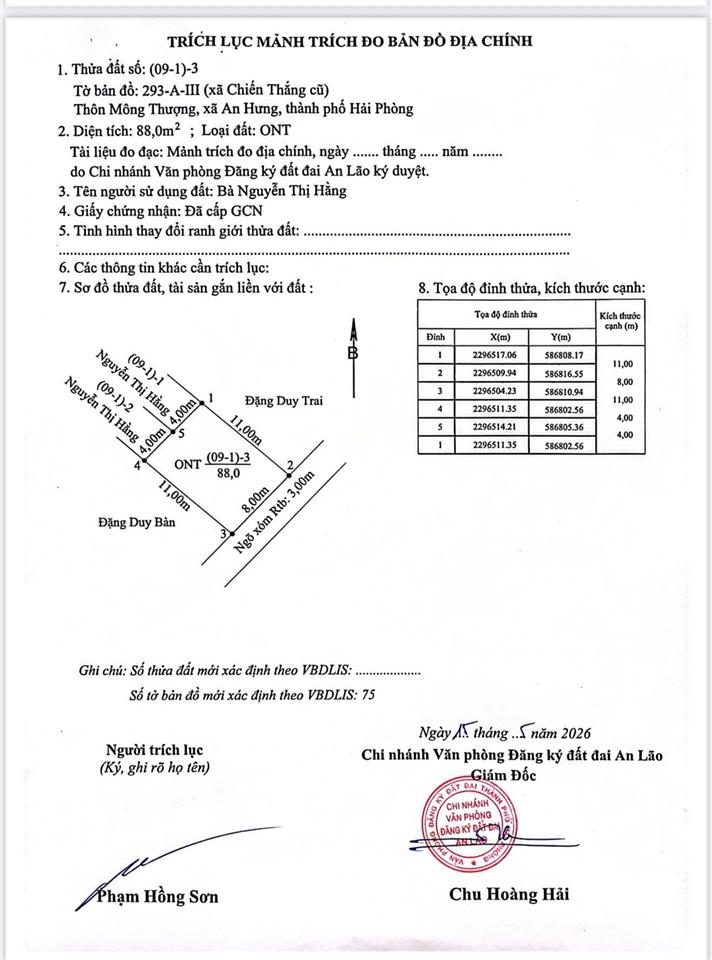 Cần bán lô đất chỉ sau 1 nhà mặt đường, ngõ oto