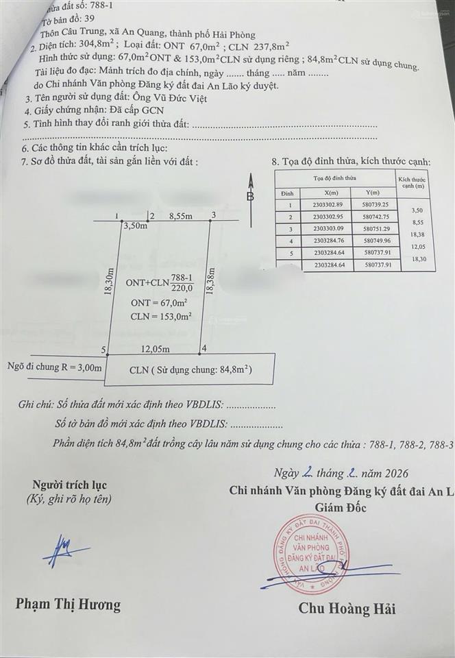Bán đất 220m2, 1,75 tỷ tại xã quang trung, huyện an lão, hải phòng, view đẹp hiếm có