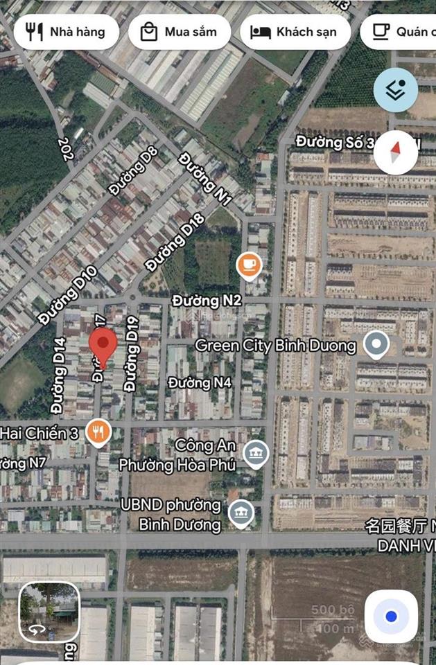 Bán đất hòa phú khu a ngay ubnd phường bình dương trung tâm tp mới bd
