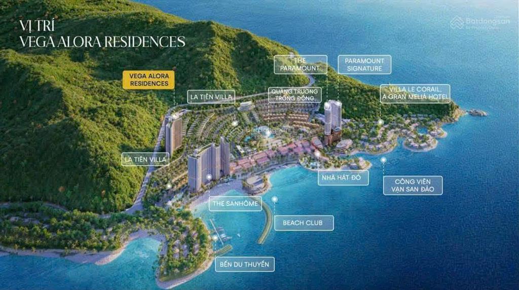 Căn hộ 5 sao mặt biển nha trang, chỉ 1,59 tỷ, vega alora, gran meliá