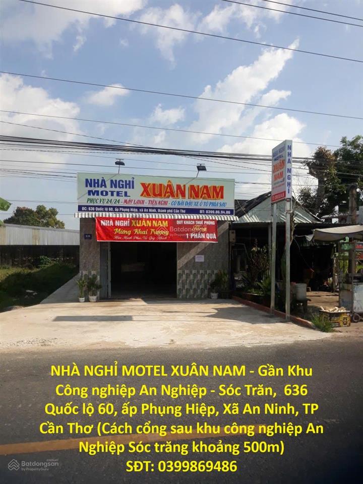 Nhà nghỉ motel xuân nam  gần khu công nghiệp an nghiệp  sóc trăng
