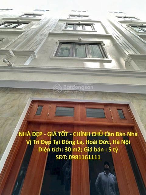 Nhà đẹp  giá tốt  chính chủ cần bán nhà vị trí đẹp tại đông la, hoài đức, hà nội
