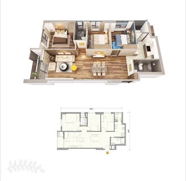 Căn hộ full tiện ích giá tốt chính chủ bán căn hộ 3pn 2vs sky central 176 định công,hn