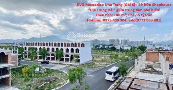 Kvg mozzadiso nha trang (gói 6) sở hữu shophouse địa trung hải giữa trung tâm phố biển!