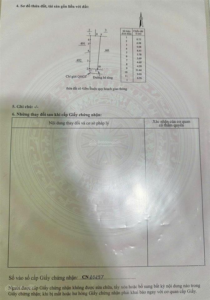 Đất phú lộc tây giá tốt  chính chủ cần bán thửa 668, tờ 5, phú lộc tây 4, h. diên khánh, khánh hòa