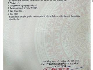 Đất đẹp  giá tốt  chính chủ cần bán lô đất đường cồn dầu 14, phường hòa xuân, q. cẩm lệ, đà nẵng.