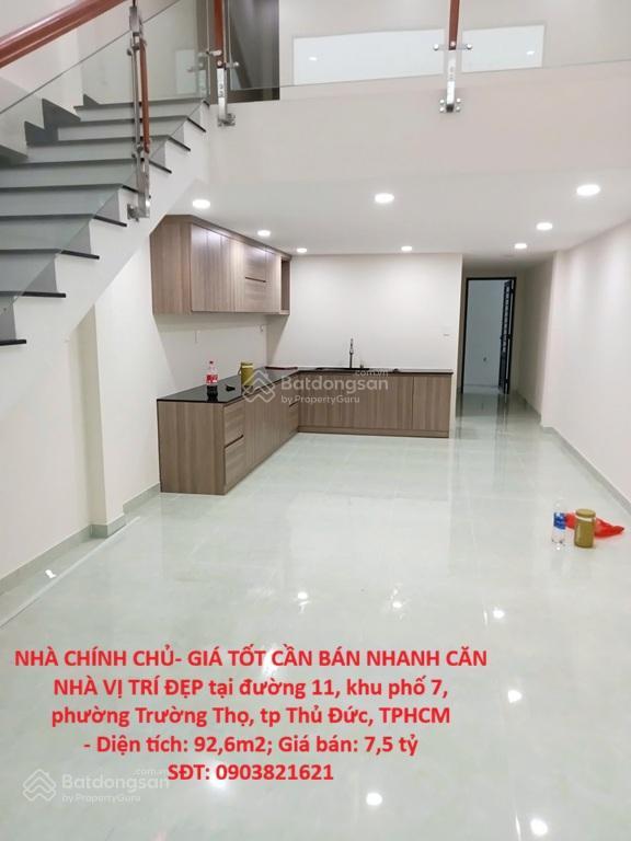 Nhà chính chủ giá tốt cần bán nhanh căn nhà vị trí đẹp tại tp thủ đức, tphcm