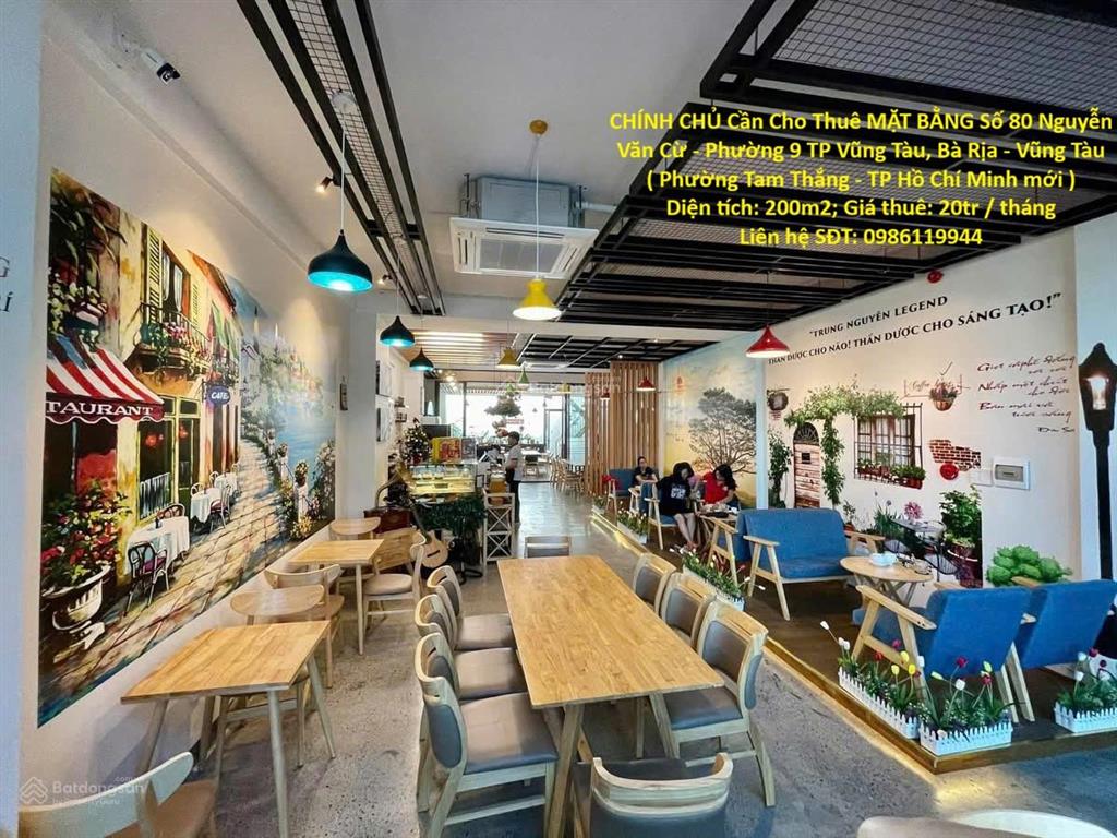 Chính chủ cần cho thuê mặt bằng số 80 nguyễn văn cừ  phường 9 tp vũng tàu, bà rịa  vũng tàu