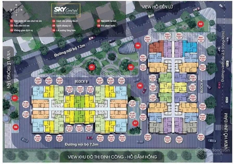 Căn hộ full tiện ích giá tốt chính chủ bán căn hộ 3pn 2vs sky central 176 định công, hn