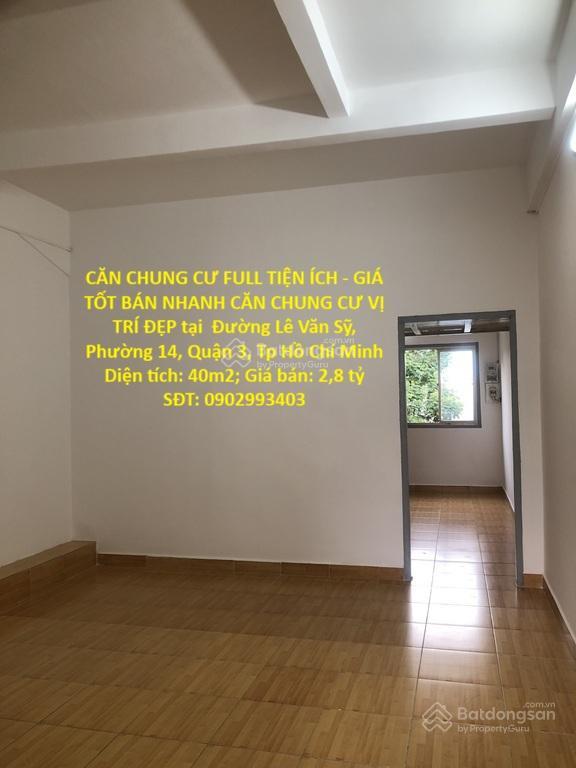 Căn chung cư full tiện ích  giá tốt bán nhanh căn chung cư vị trí đẹp tại quận 3, tphcm