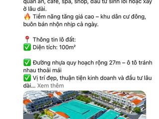Hot hot  chính chủ cần bán lô đất gần biển tại x. bình hải  tx. điện bàn, t. quảng nam.