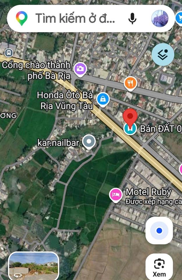 Chính chủ hạ giá bán nhanh đất vàng mặt tiền long hương trung tâm tp. bà rịa cũ tiềm năng tăng giá