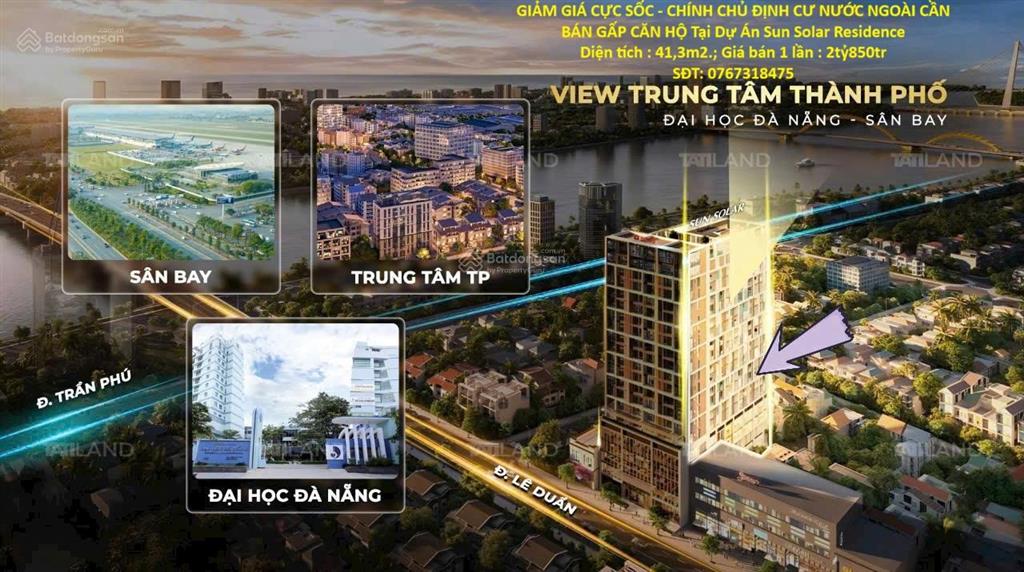 Giảm giá cực sốc  chính chủ định cư nước ngoài cần bán gấp căn hộ tại dự án sun solar residence