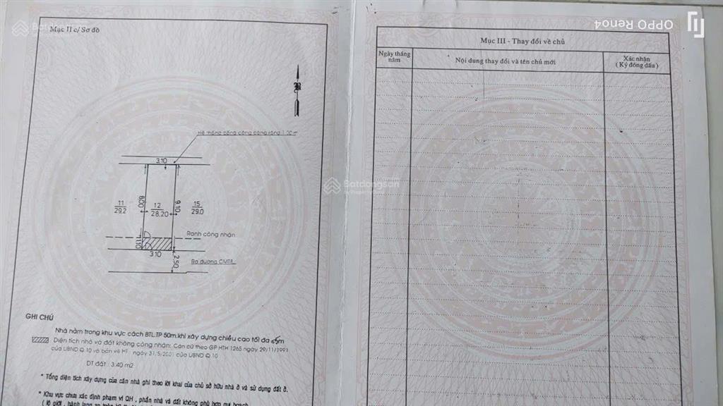 Nhà vị trí đẹp  chính chủ bán nhanh căn nhà đường cao thắng, phường 12, quận 10, tp hồ chí minh.