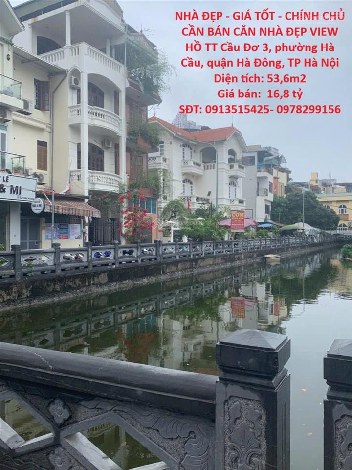 Nhà đẹp  giá tốt  chính chủ cần bán căn nhà đẹp view hồ tt cầu đơ 3, hà đông, hà nội