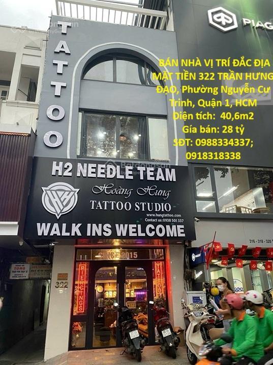 Hot chính chủ bán nhà vị trí đắc địa mặt tiền 322 trần hưng đạo, phường nguyễn cư trinh,quận 1, hcm