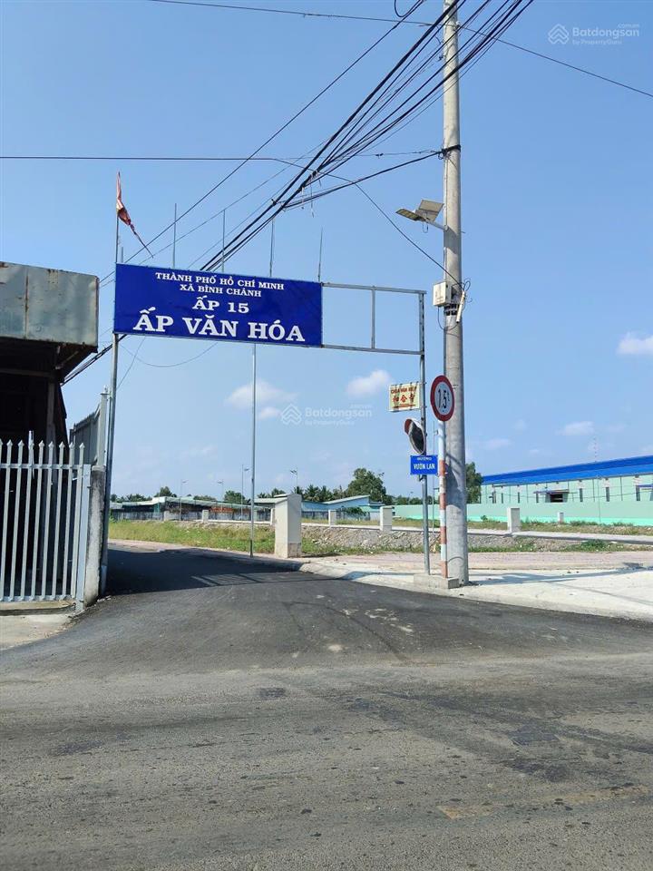 Đất đẹp giá tốt chính chủ cần bán lô đất tại ấp 15, xã bình chánh, huyện bình chánh tp.hcm