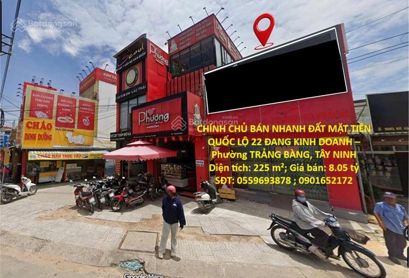 Chính chủ bán nhanh đất mặt tiền quốc lộ 22 đang kinh doanh phường trảng bàng, tây ninh
