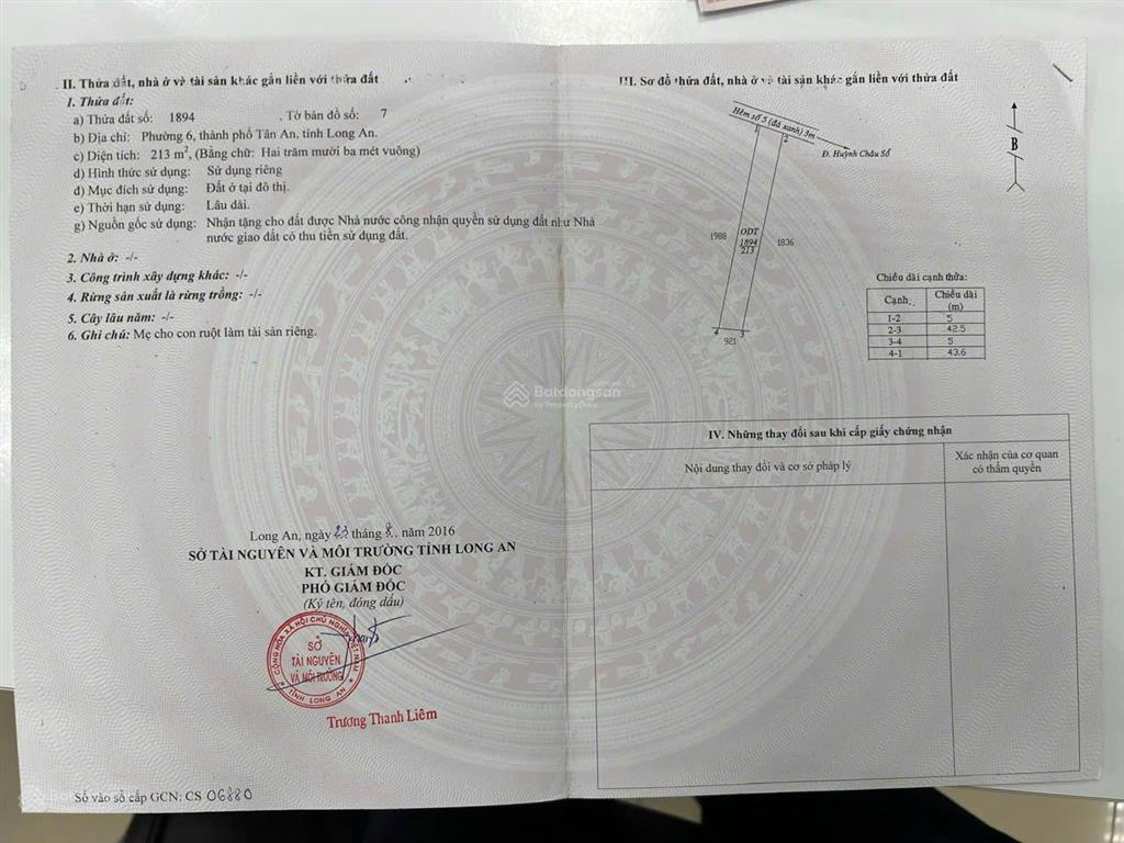 Chính chủ cần bán nhanh 2 lô đất liền kề đẹp  phường 6  thành phố tân an, long an