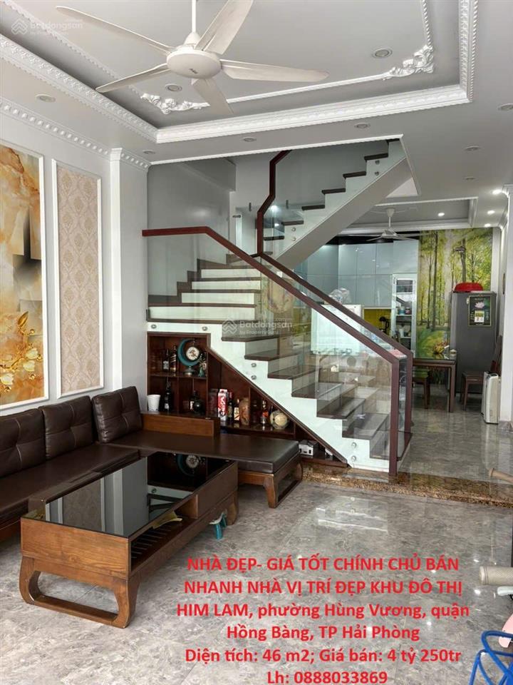 Nhà đẹp giá tốt chính chủ bán nhanh nhà vị trí đẹp khu đô thị him lam quận hồng bàng, tp hải phòng