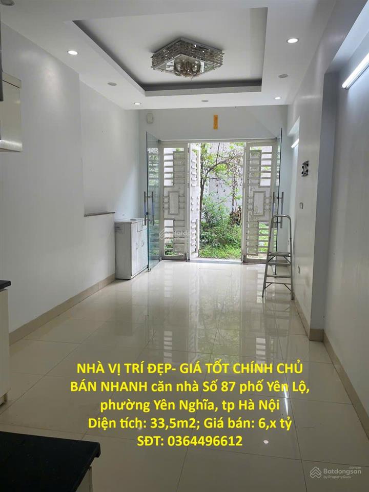 Nhà vị trí đẹp  giá tốt chính chủ bán nhanh căn nhà phố yên lộ, phường yên nghĩa, tp hà nội