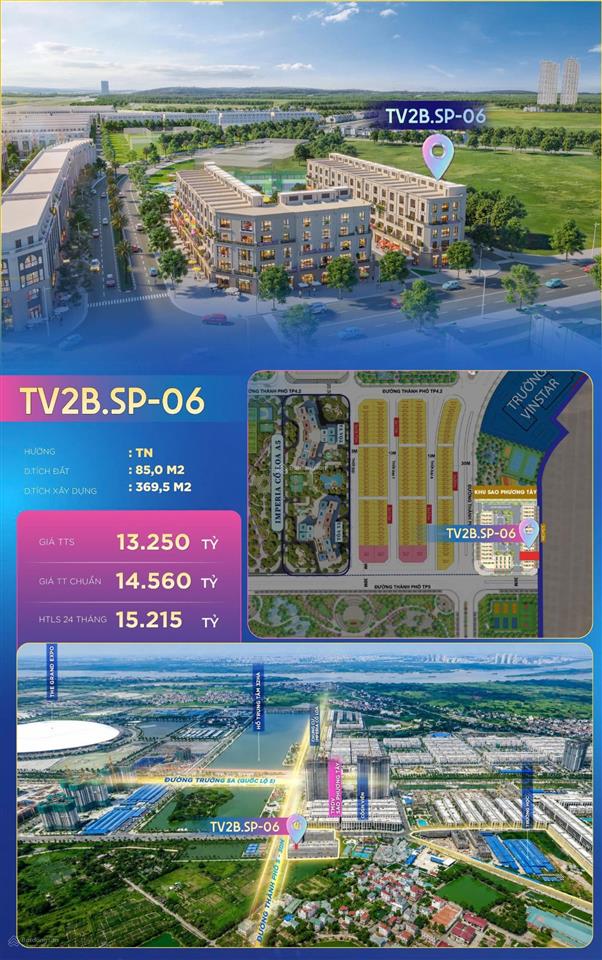 Bán liền kề 85m2 tại vinhomes global gate cổ loa giá từ 13.2 tỷ,  0922 300 ***