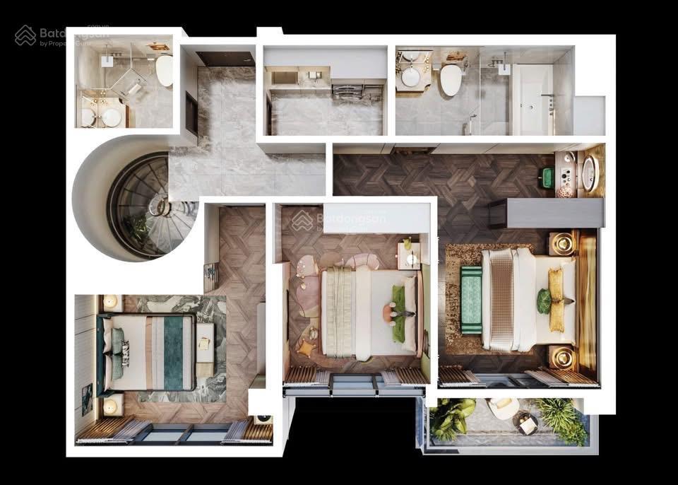 35.4 tỷ/ bán căn duplex 199,8m2, ban công view hồ tây tại dự án celestine westlake tây hồ