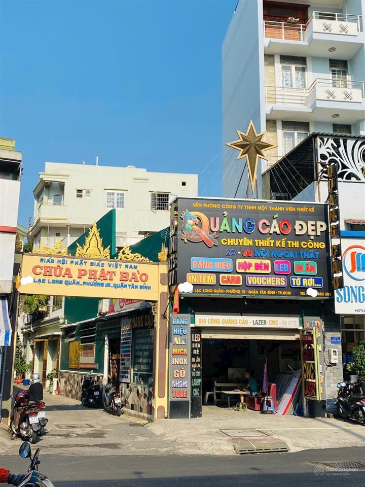 Chính chủ bán nhà 2 mặt tiền lạc long quân, tân bình