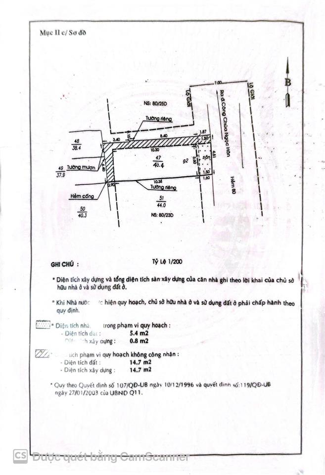 Chính chủ hạ giá bán gấp nhà hẻm 80/lãnh binh thăng p. phú thọ