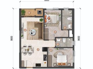 Bán căn 2 phòng góc beacon, tầng cao view biển, 79 m2, bào giao nội thất, thanh toán 95% giá 4,9 tỷ