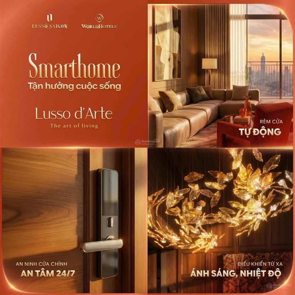 Booking lusso darte chỉ từ 52tr/m2, smart home + mặt tiền 300m ql13, metro trước nhà