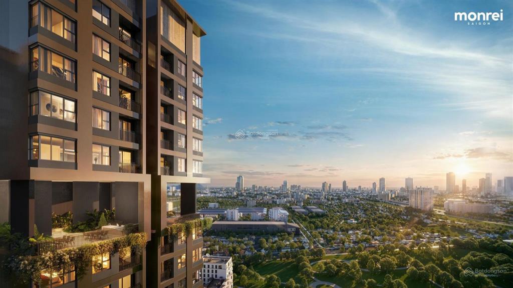 Studio view nội khu tại monrei saigon dòng sản phẩm dễ khai thác cho thuê ở dự án
