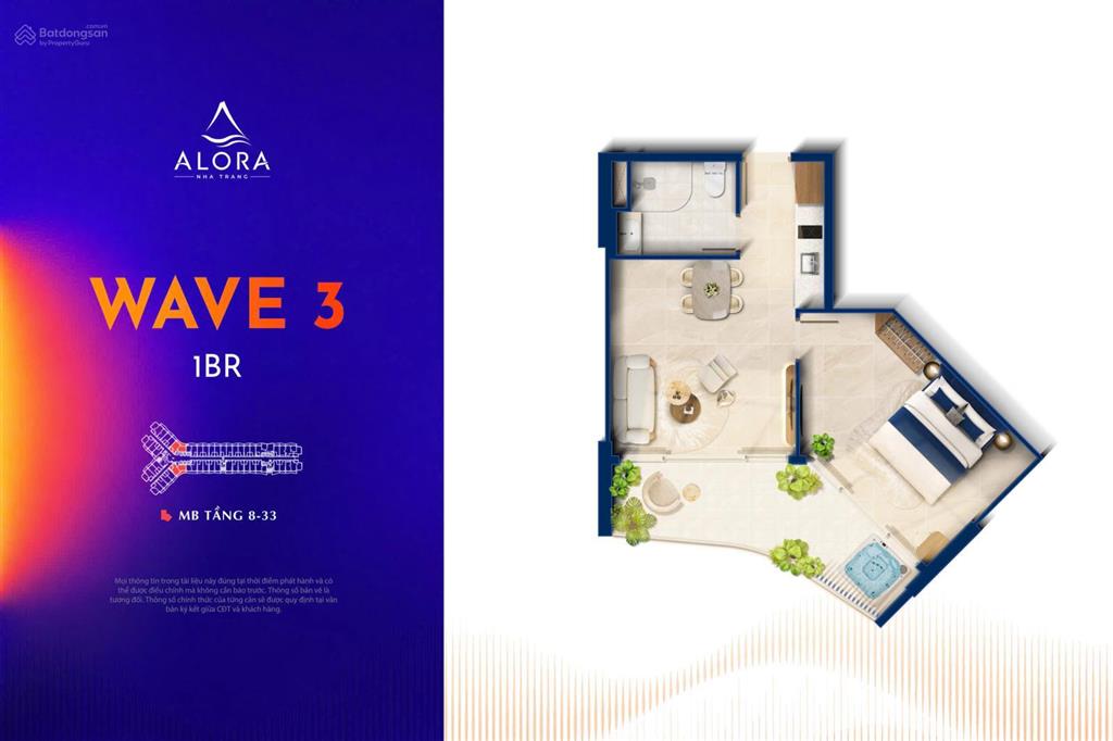1pn alora nha trang giá từ 2,2 tỷ, năng suất cho thuê từ 13 đến 15tr/tháng