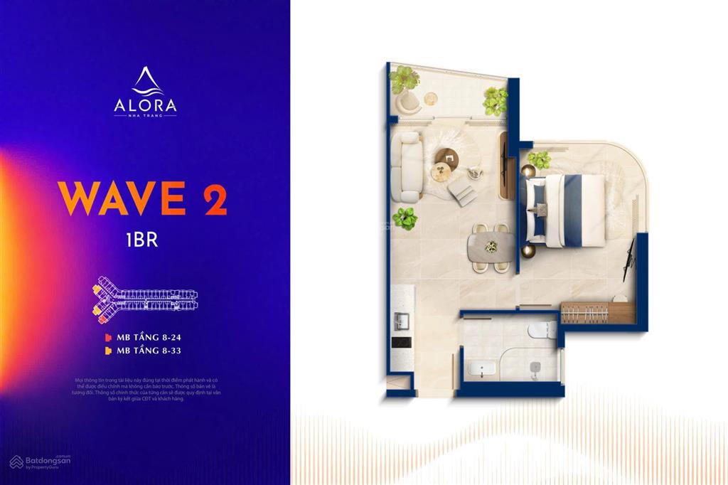 1pn alora nha trang giá từ 2,2 tỷ, năng suất cho thuê từ 13 đến 15tr/tháng