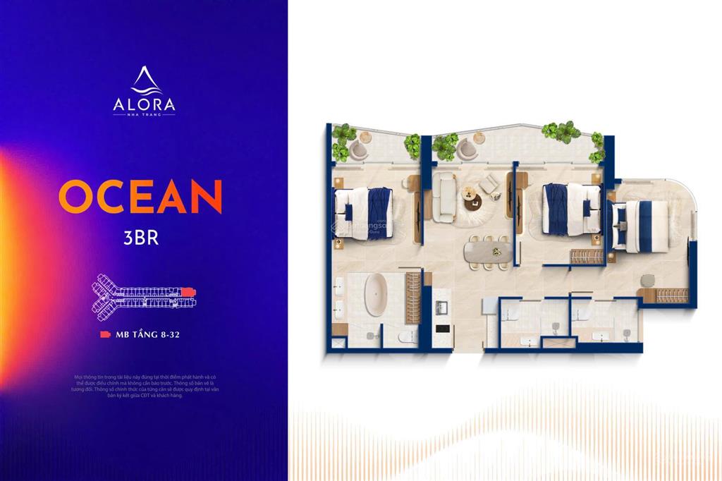 3pn ngoại giao siêu hiếm, view biển trực diện, hướng quảng trường trống đồng