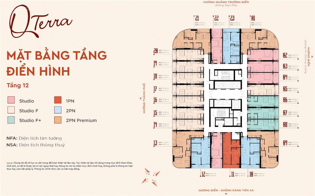 Q'terra quy nhơn | căn hộ biển view quảng trường pháo hoa chính thức nhận booking