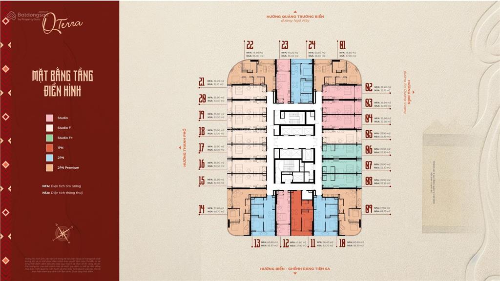Quỹ ngoại giao hiếm | view quảng trường, biển dành riêng cho khách booking sớm
