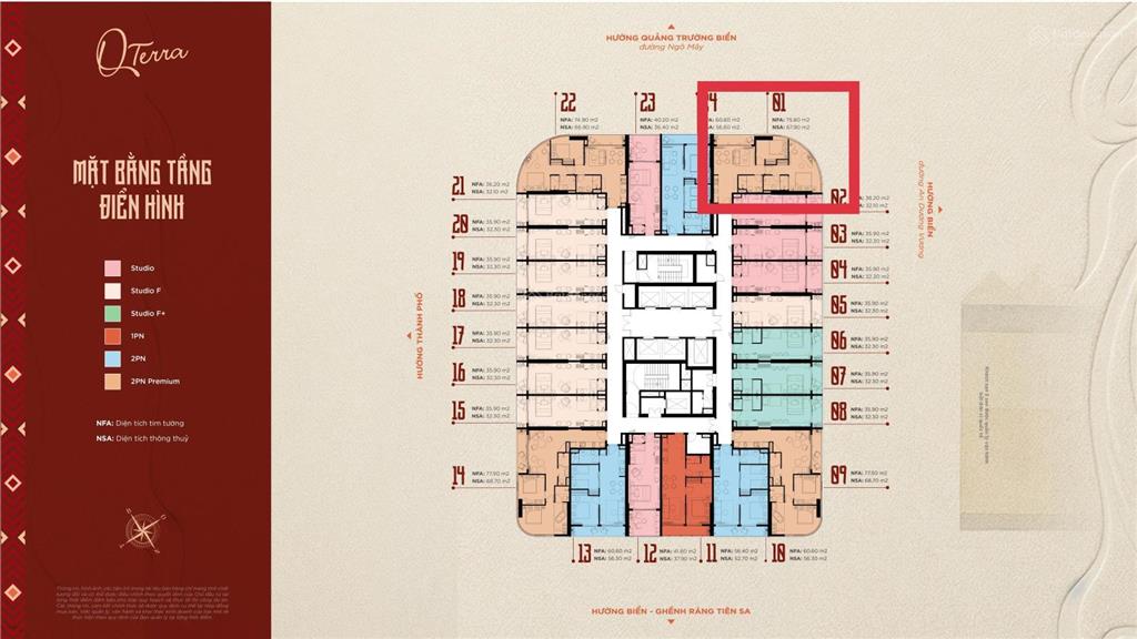 Trục căn góc 2pn.01 siêu hiếm | view quảng trường, ưu tiên khách booking sớm