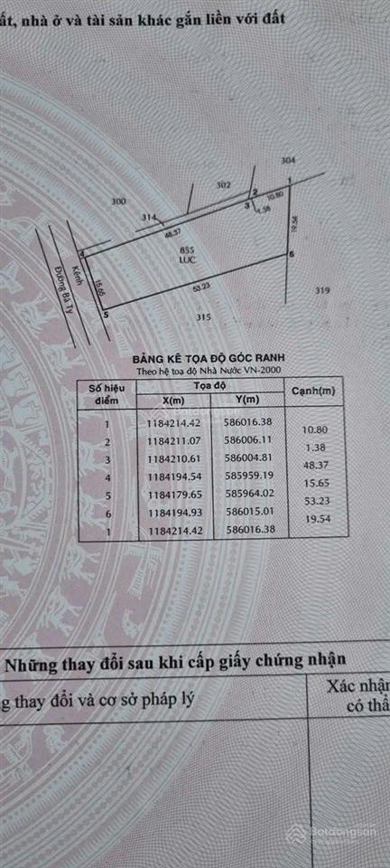 Bán lô đất nông nghiệp mặt tiền đẹp bà tỵ