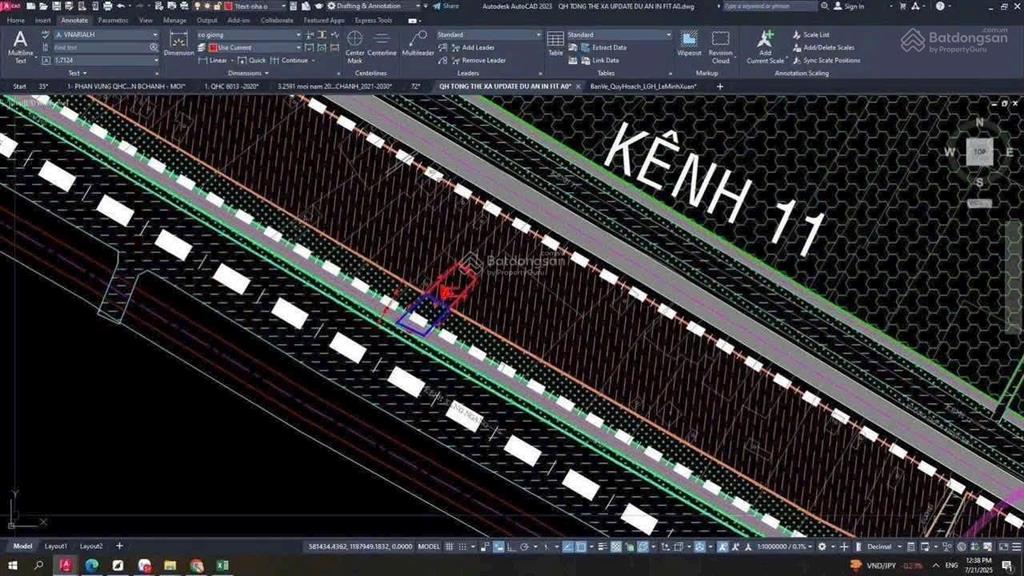 Bán lô đất ngộp 748m kênh sáng lê minh xuân