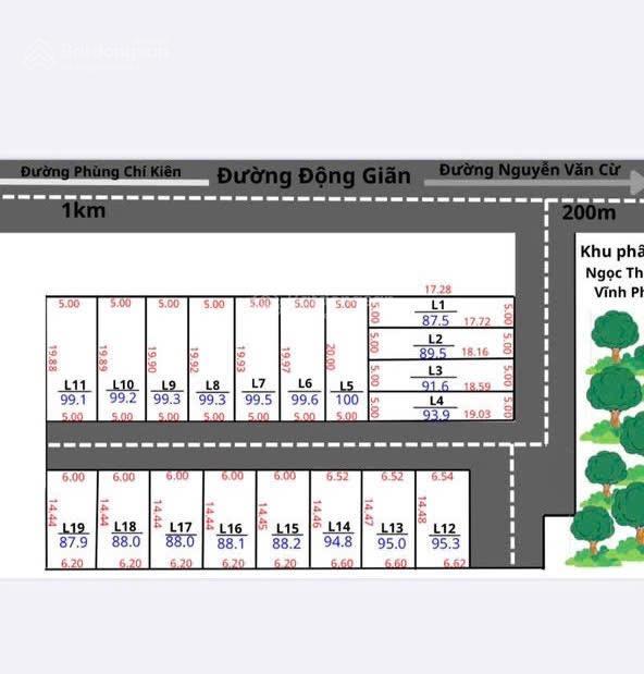 Chỉ 1.09 tỷ sở hữu lô đất trung tâm p.xuân hoà gần các khu nghỉ dưỡng cao cấp 88m sổ đỏ hạ tầng tôt