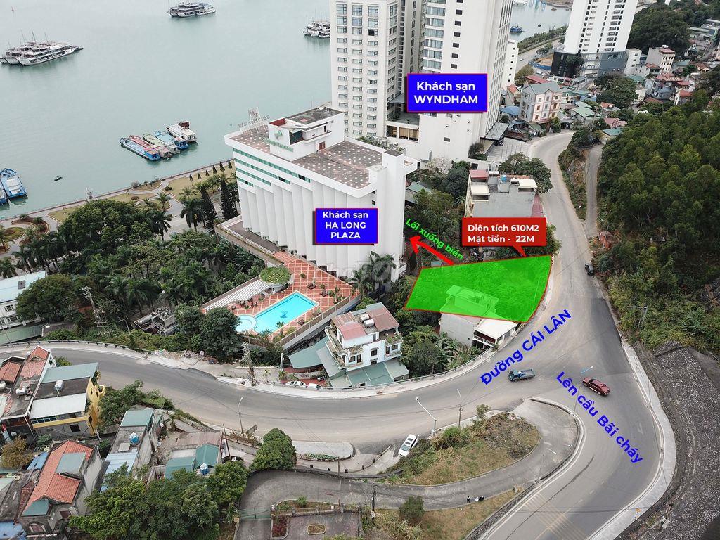 Bán 610m² đất mặt đường Hải Quân, Bãi Cháy – View biển & cầu Bãi Cháy