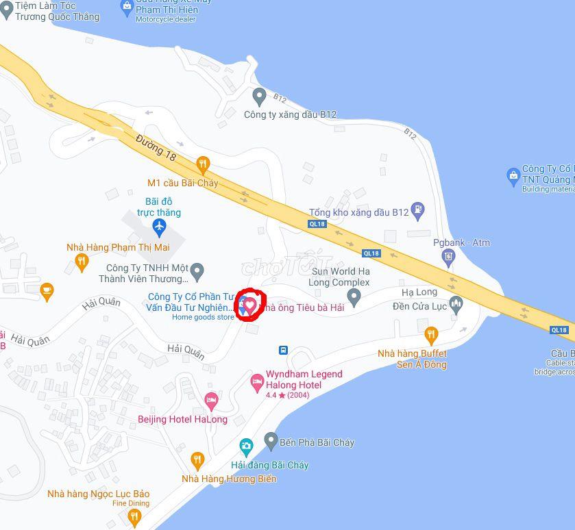 Bán 610m² đất mặt đường Hải Quân, Bãi Cháy – View biển & cầu Bãi Cháy